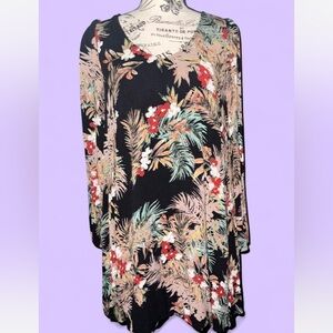 Floral Black Women's dress